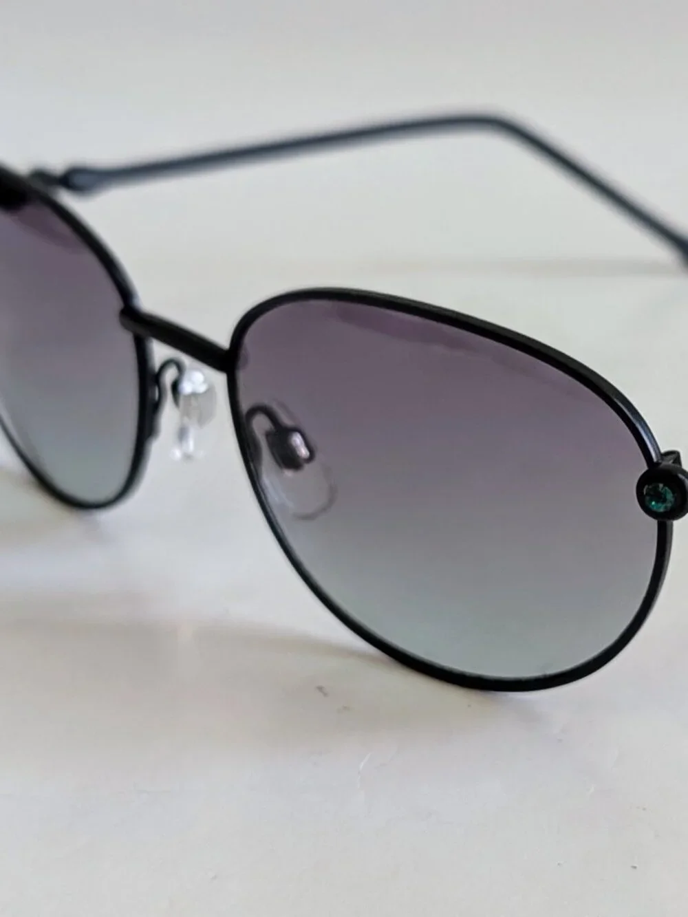 NWT Vintage 90's Large Square Metal Combo Sport Sunglasses (M. Black)